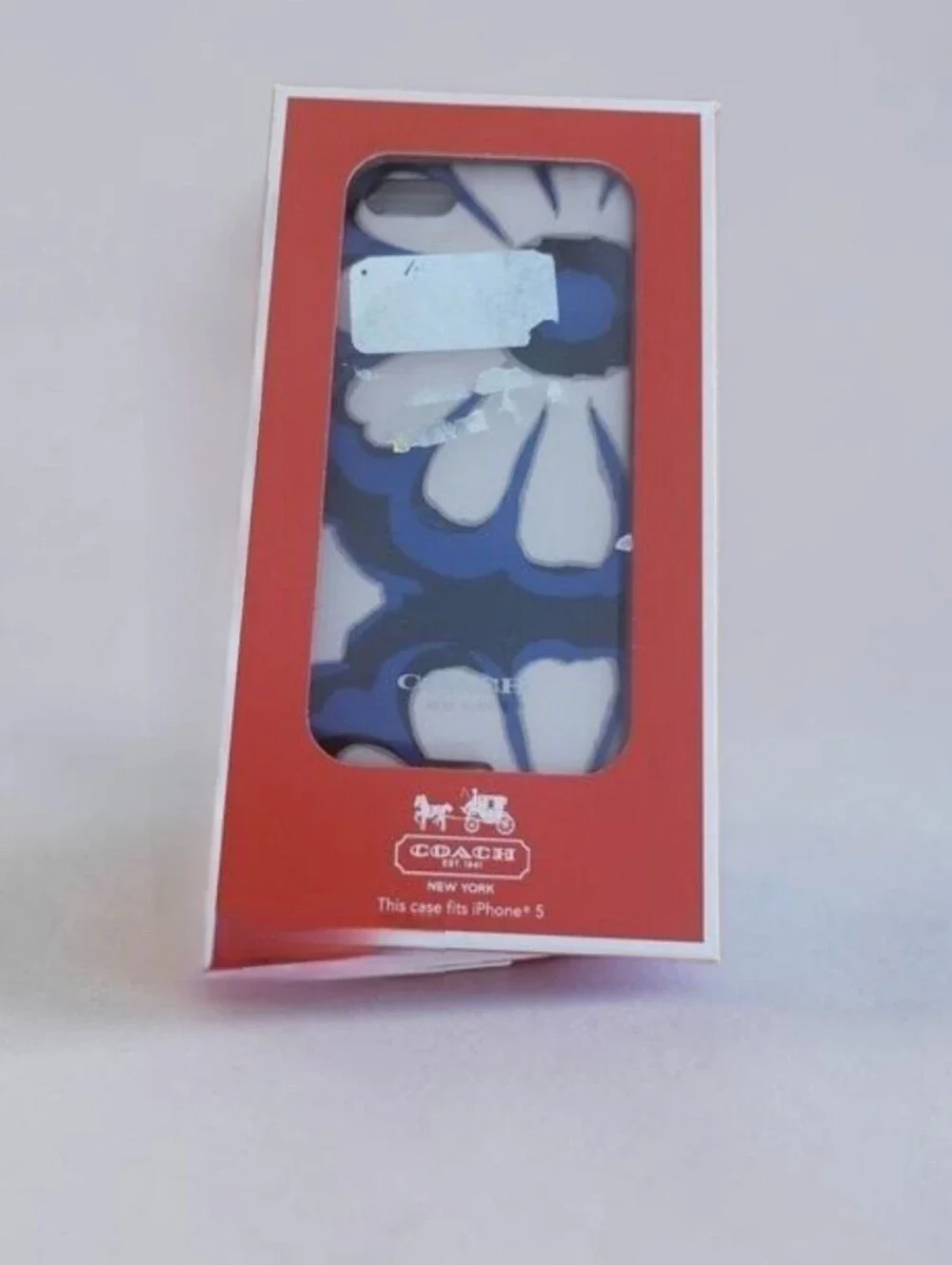 Coach New York Poppy Floral Print Case designed for the Apple iPhone 5